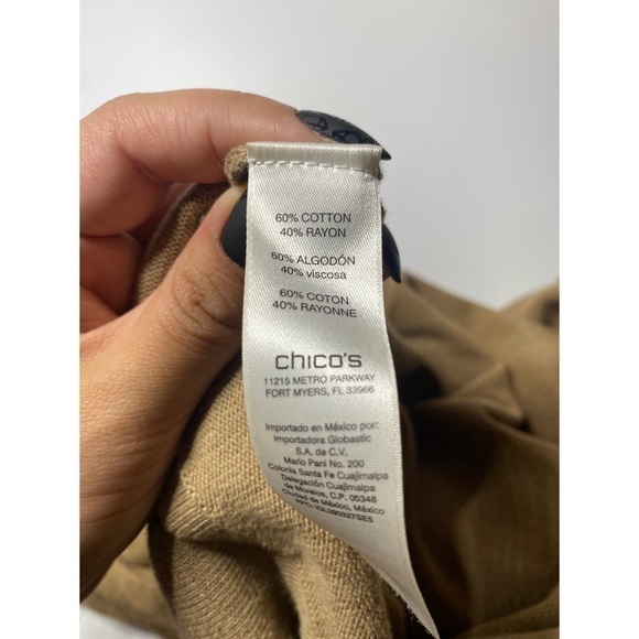 Chicos Bejeweled Long Sleeves Mock Neck Sweater - Picture 11 of 11